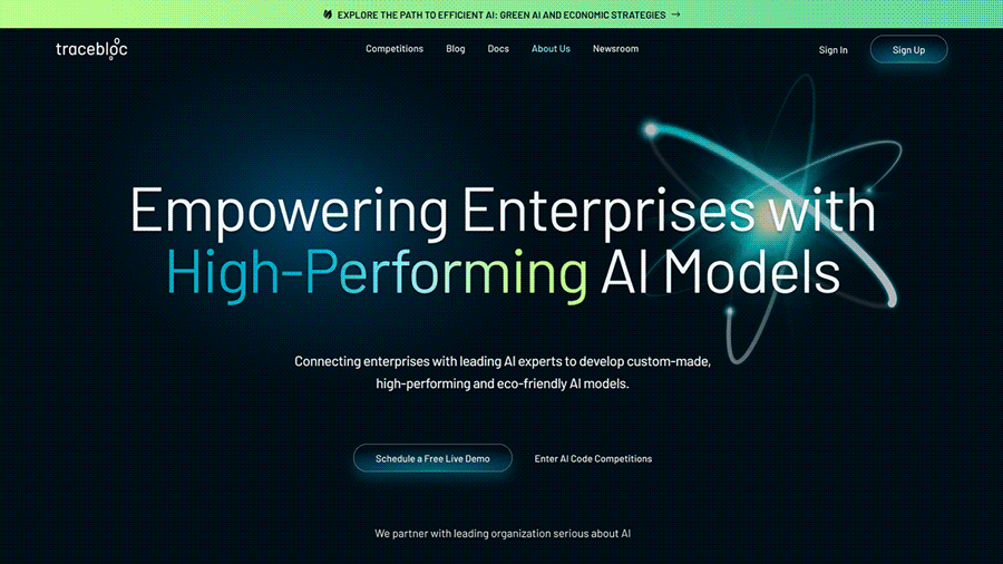 Tracebloc Website