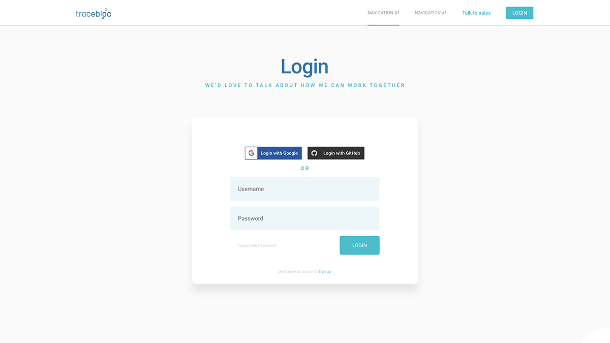 Tracebloc Login